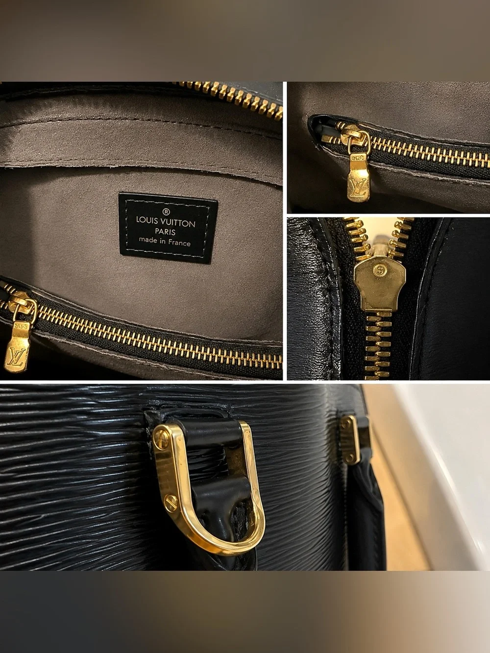 Louis Vuitton • Alma PM Epi Black Leather • Handbag • Purse